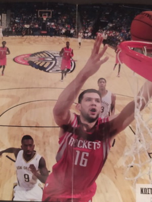 Olympiacos basketball poster used, double