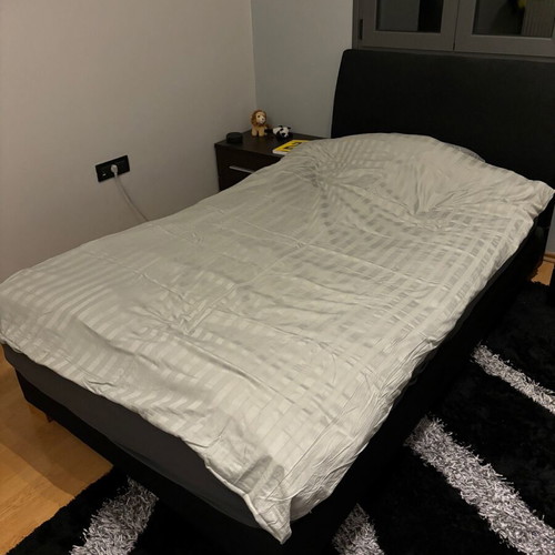 Semi-double bed with mattress like new, dimensions 120x210x90