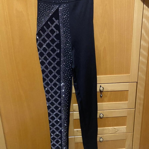 Jumpsuit new, black with silver details, size M