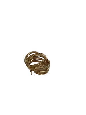 Earrings new, gold stainless steel