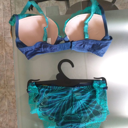 Wonderbra lingerie set new, blue, push up triangle bra