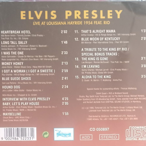 Elvis Presley Live in Louisiana CD used, country