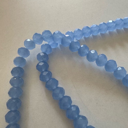 Crystal strand 10mm light blue, new