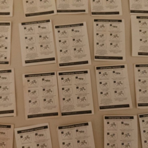 Pokémon collectible tattoo stickers like new, pack of 23 pieces