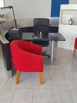 Office desk set, good condition, includes second desk