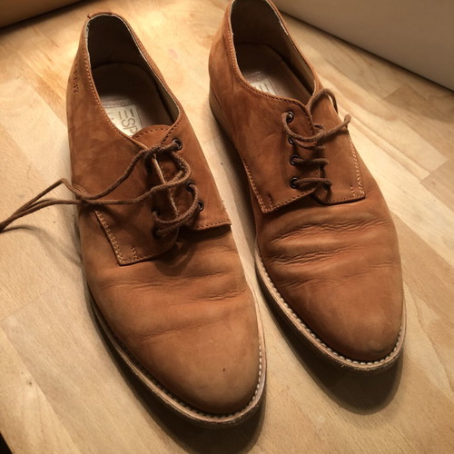 Esprit women's shoes used, soft leather size 37 light brown orange