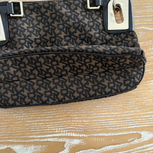 Vintage Y2K DKNY shoulder and crossbody bag, black and brown