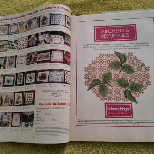 Labores del Hogar magazines used, vintage, embroidery and knitting ideas