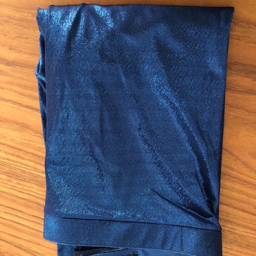 Leggings with glitter used, blue, Delphine Murat Paris