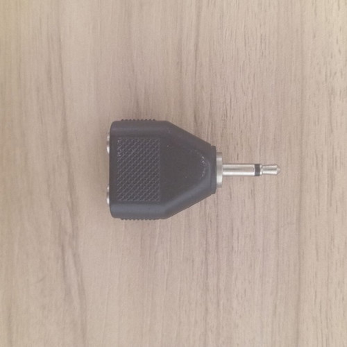 3.5mm Male to Dual 3.5mm Female Adapter Used