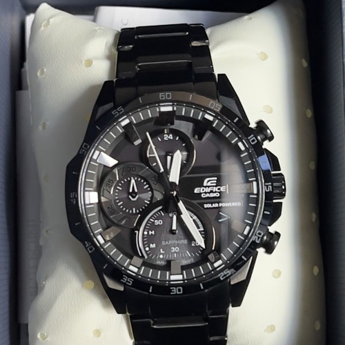 Casio Edifice Solar 220143-EFS-s620 used black watch