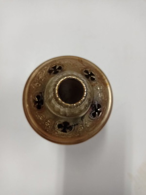 Old candle holder used