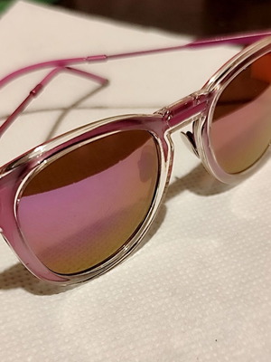 Feruccio Lavianni S909 sunglasses like new, round pink frame with mirror lenses