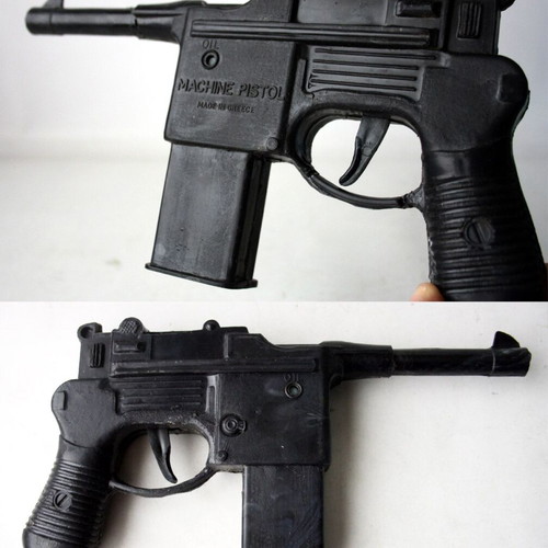 Plastic friction machine pistol vintage 70's new made in Greece