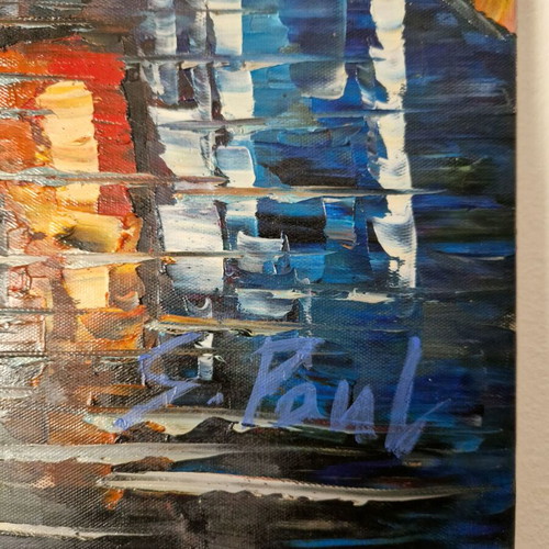 S Paul painting with Afremov technique like new