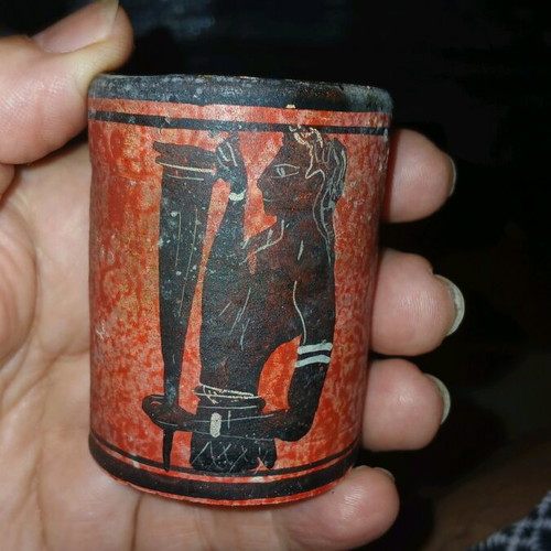 Egyptian collectible shot glass used