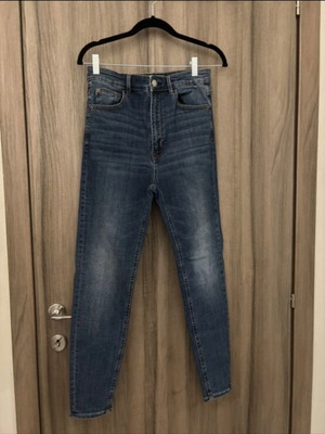 Skinny Super High Waist Jeans Stradivarius like new, blue, size L