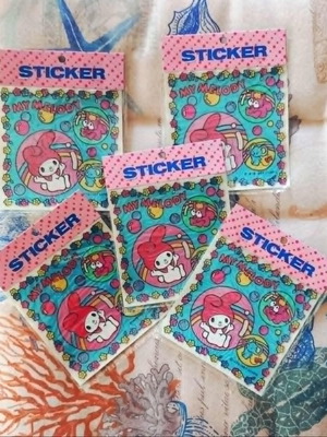 Vintage Sanrio My Melody stickers NOS 1987