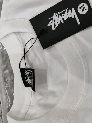 T-shirt Stussy καινούργιο, άσπρο, μέγεθος M unisex