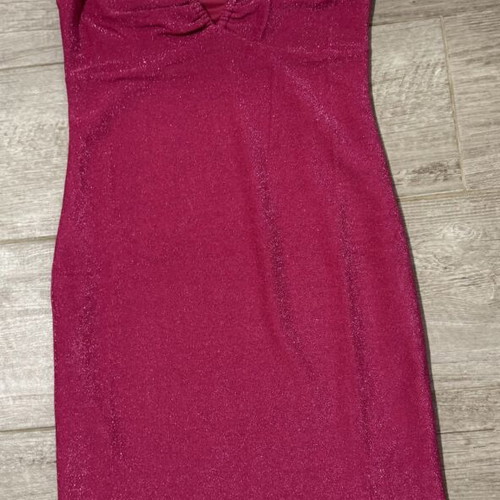 Dress glitter pink size S like new