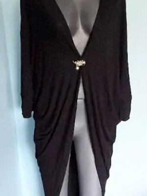 Μαύρη τουνίκ τύπου κάπα σαν καινούργια, καθολικό μέγεθος S-XL