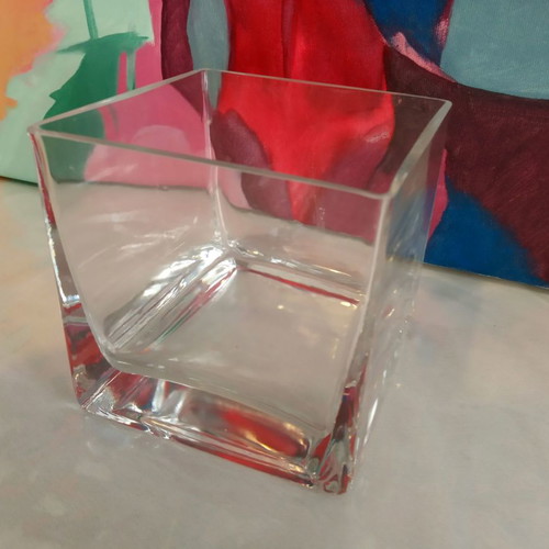 Crystal decorative piece new, cubic shape