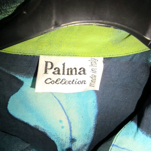 Palma floral shirt like new, turquoise and green
