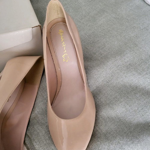 Stefania pumps new, size 40, beige, 8 cm heel