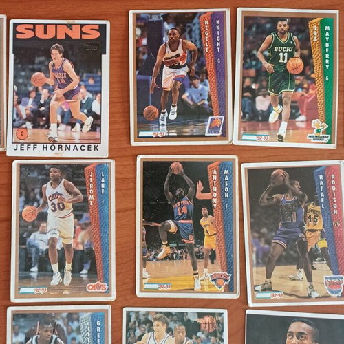 NBA Fleer and Topps collectible cards used, pack of 20