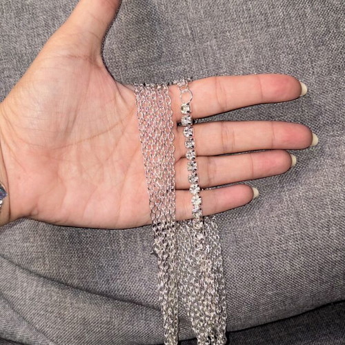 Body chain Shein used, silver color