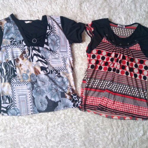Casual T-shirts used, H&D and Jin&Da, size M/L, multicolor