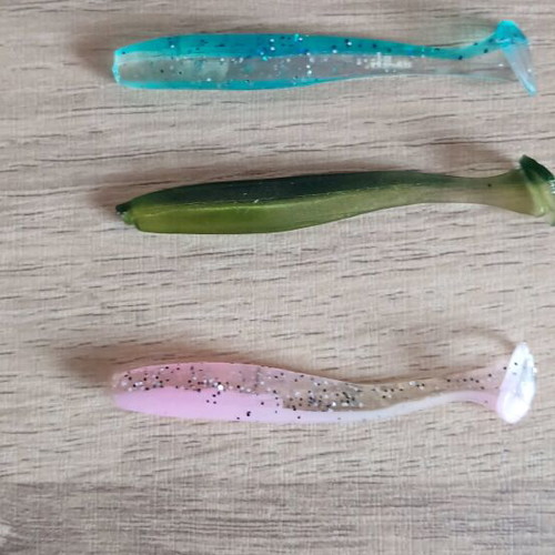 Lrf fishing silicone lures new, pack of 9 pieces