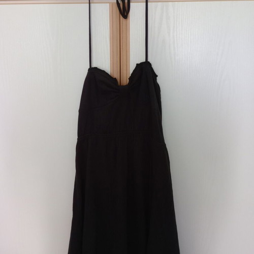 Summer dress black mini Medium Térranova excellent condition