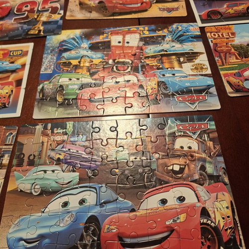 Disney Cars puzzle 10 in 1 used, 303 pieces