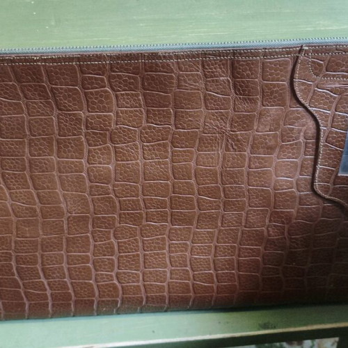 Leather Briefcase Antique Used, Brown