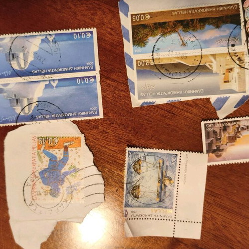 Leaflets, stamps and cards like new