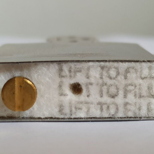 Zippo vintage lighter 2003, new, embossed design