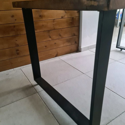 Wooden door table used, Oregon pine