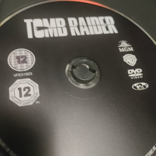 Tomb Raider DVD like new with Greek subtitles and slipcover