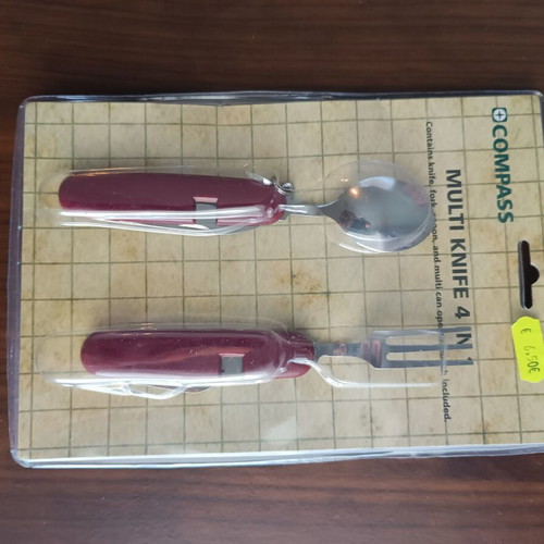 Camping set new with Panda flask 750ml, Compass multi-tool, Jack Wolfskin laces, Compass padlock