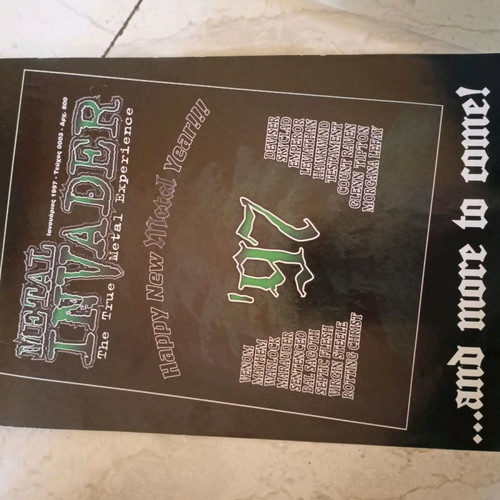 Metal Invader 1997 magazine calendar new