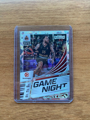 2025-26 Panini Contenders EuroLeague Mike James Game Night card like new