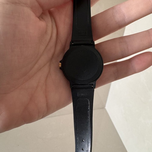 Wristwatches used, set of two, black and gray