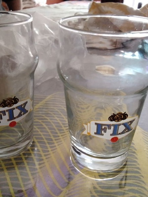 Fix beer collectible glasses, set of 2