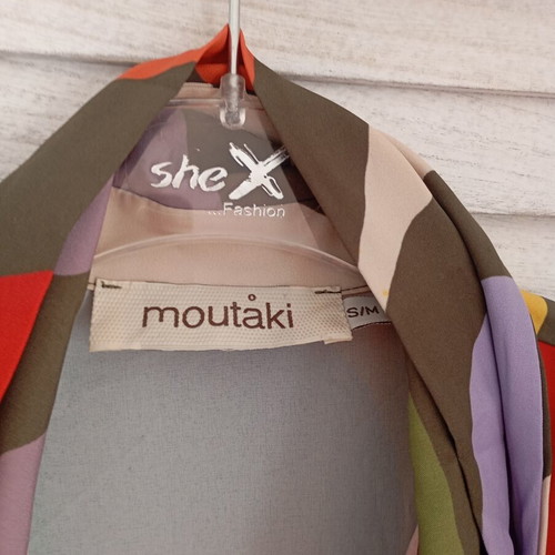 Moutaki small medium colorful dress like new