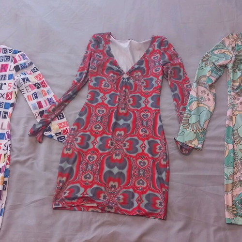 Dresses tight sexy XS like new, multicolor, set of 3 pieces