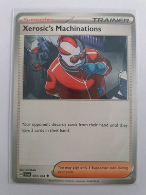 Pokemon Trainer Supporter Card Xerosic's Machinations Uncommon, like new