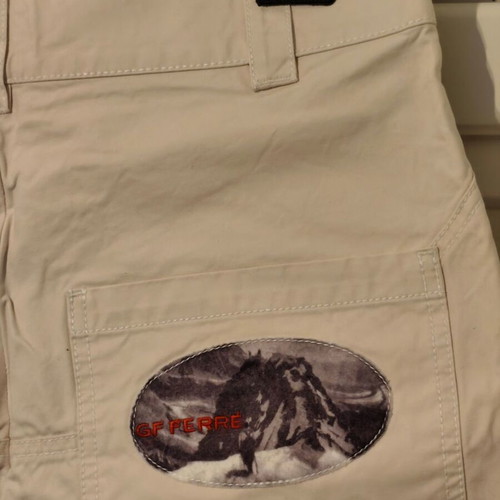 G.F Ferre fabric white pants like new size M