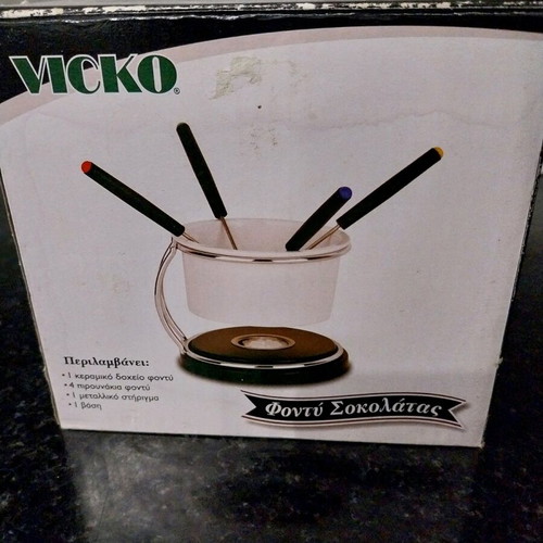 Vicko chocolate fondue like new with 4 forks