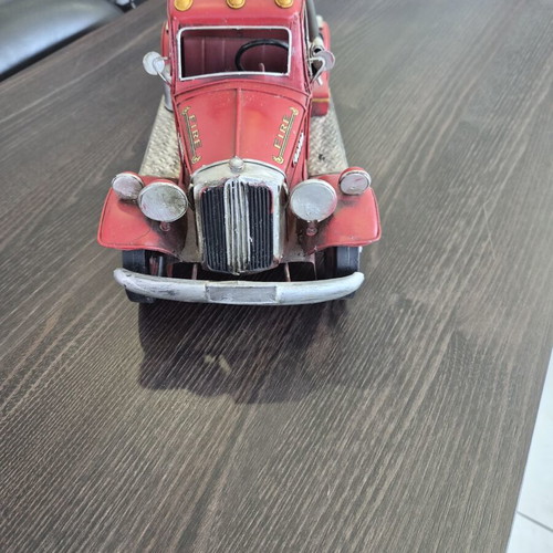 Handmade fire truck toy